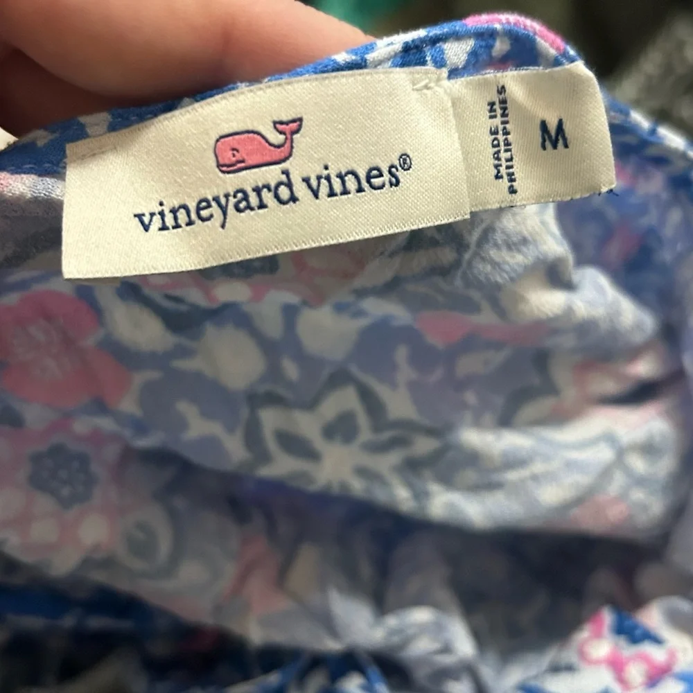 Vineyard Vines Bloom Scarf Print Top